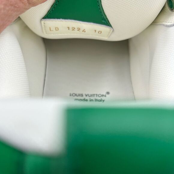 Men’s Louis Vuitton green skate sneakers size 10 fits 12 US made in Italy - Picture 9 of 10